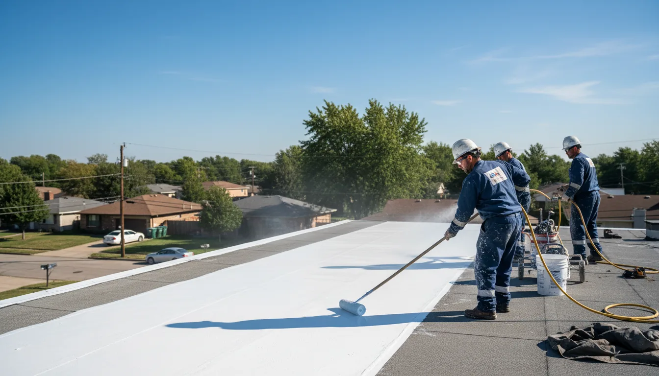 Commercial roof coating in Arkoma, OK near me